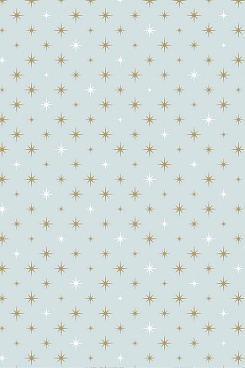 Бумага упаковочная Stewo KR Corona, звезды, 0.7 x 1.5 м Мятный - 3